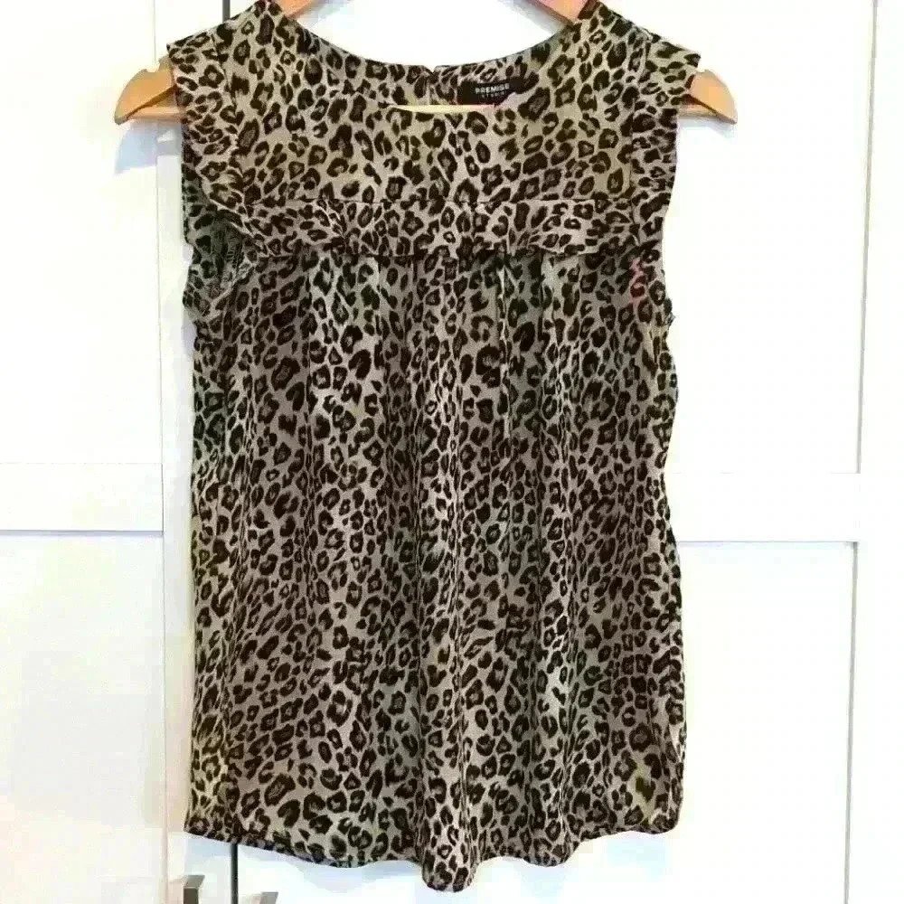 Premise Leopard Sleeveless Top